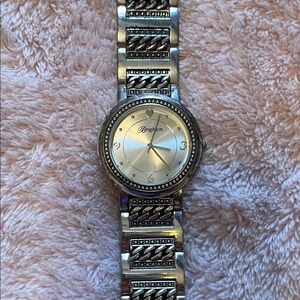 Brighton Silver Watch with Black Details